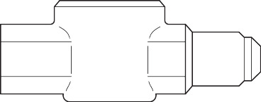 SGP 10N Synglas invändig/utvändig flare 3/8" 014L0172