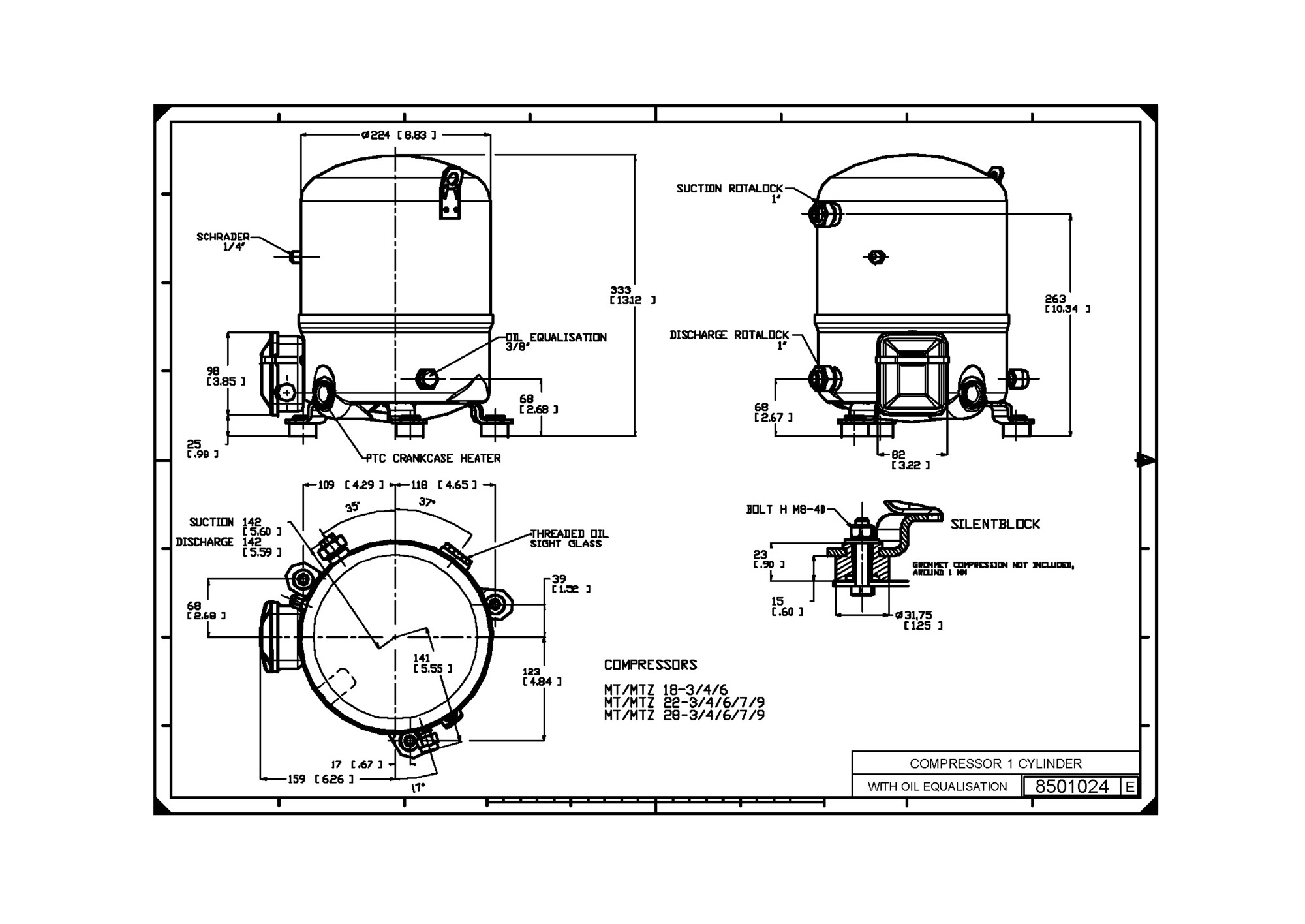 MTZ 18-4VI Kompressor 3-fas