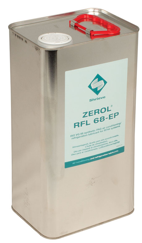 ZEROL RFL 68 EP, 5 kg PAG olja för R744 (CO2), R290 m fl